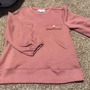 Alex & Parker Pink Crew Neck Sweater